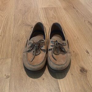 Sperry Tan Boat Shoes Moccasin Style